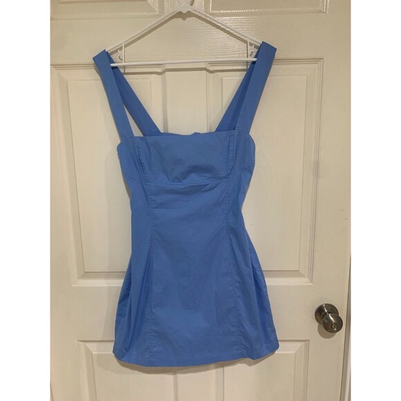 Lucy in the Sky Back Bow Bodycon Dress in Powder Blue XL - Picture 5 of 9